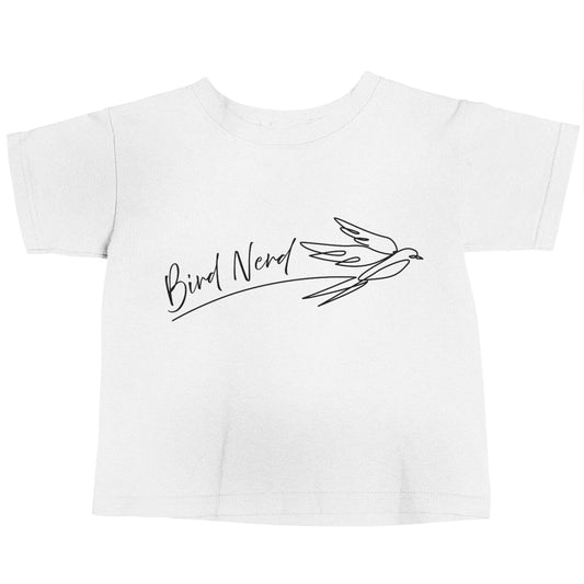 Bird nerd white baby toddler Tshirt 2 Years