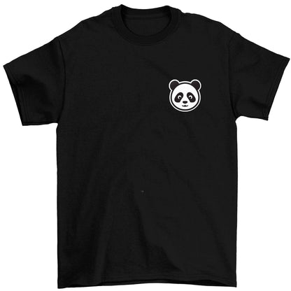 Panda pocket design Children's black Tshirt 12-13 Years