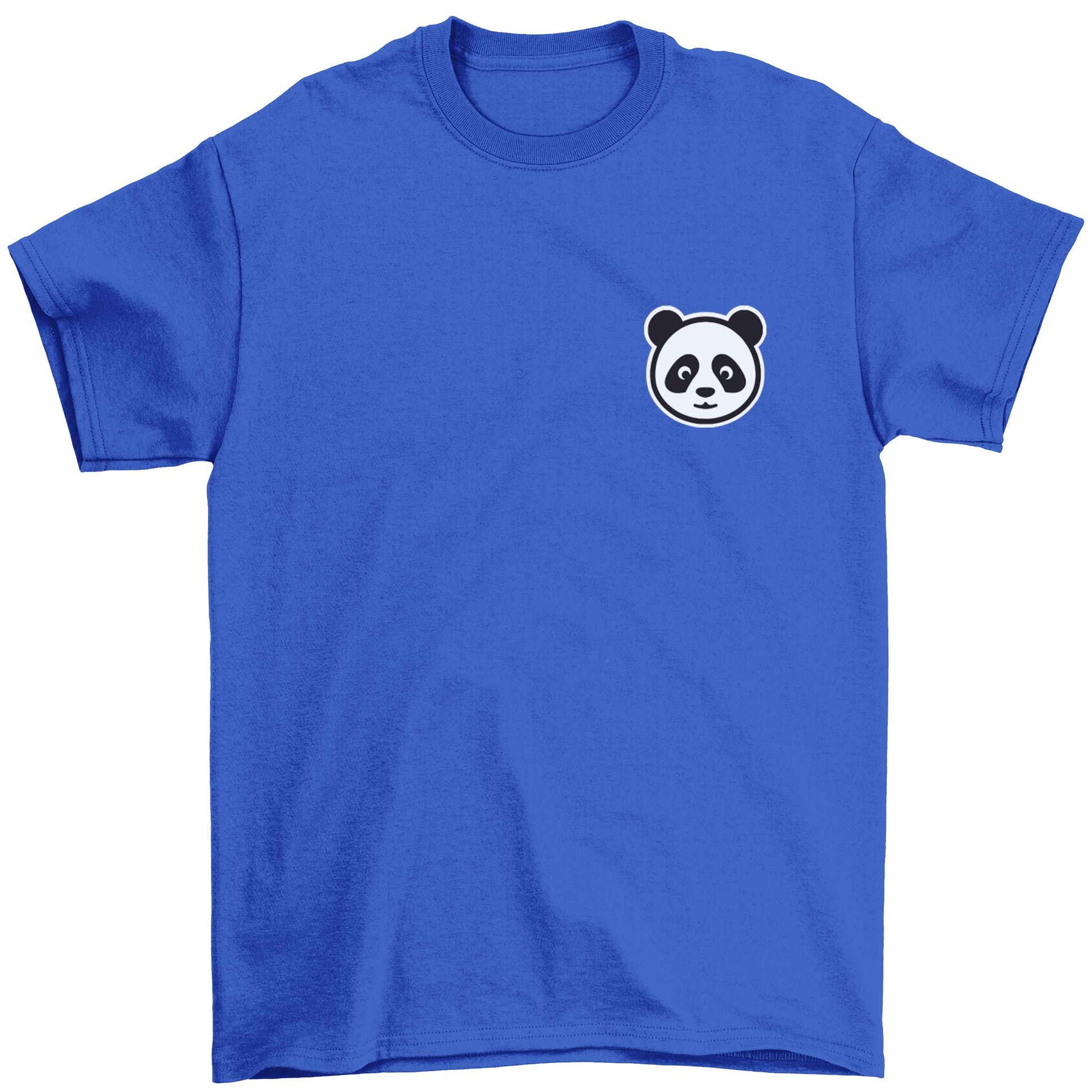 Panda pocket design Children's blue Tshirt 12-13 Years