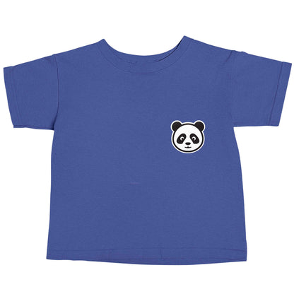 Panda pocket design blue baby toddler Tshirt 2 Years