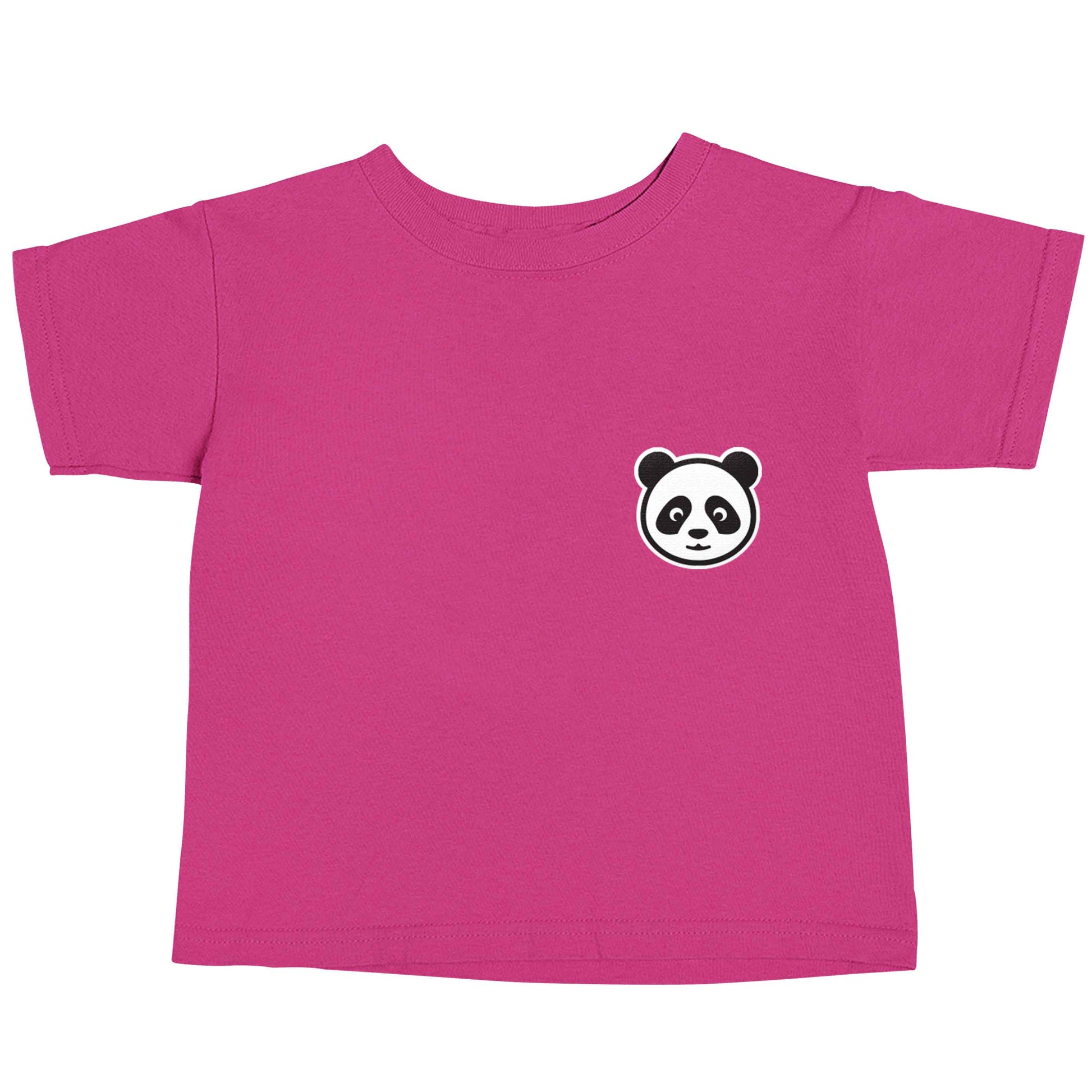 Panda pocket design pink baby toddler Tshirt 2 Years