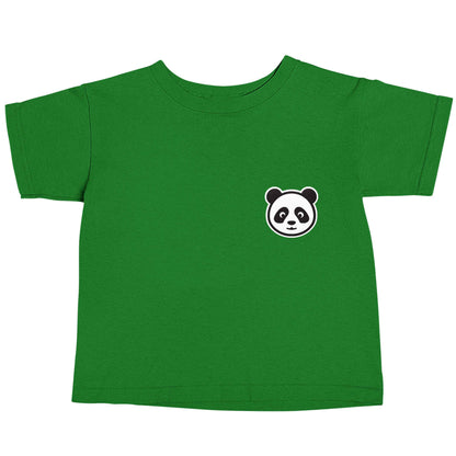 Panda pocket design green baby toddler Tshirt 2 Years