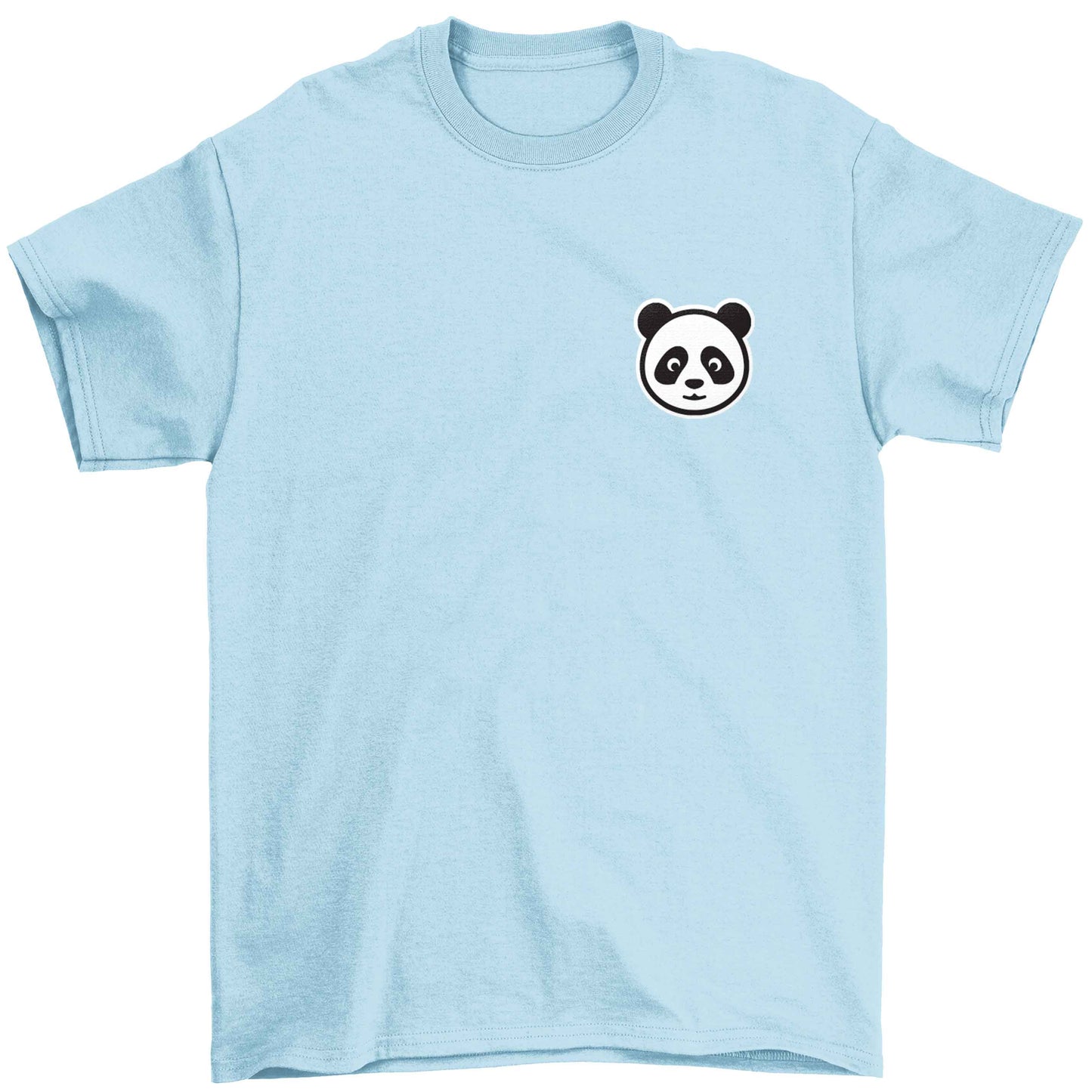 Panda pocket design Children's light blue Tshirt 12-13 Years