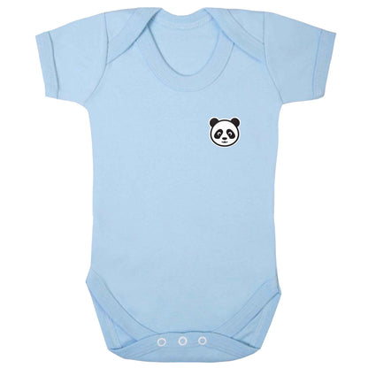 Panda pocket design baby bodysuit pale blue 18-24 months
