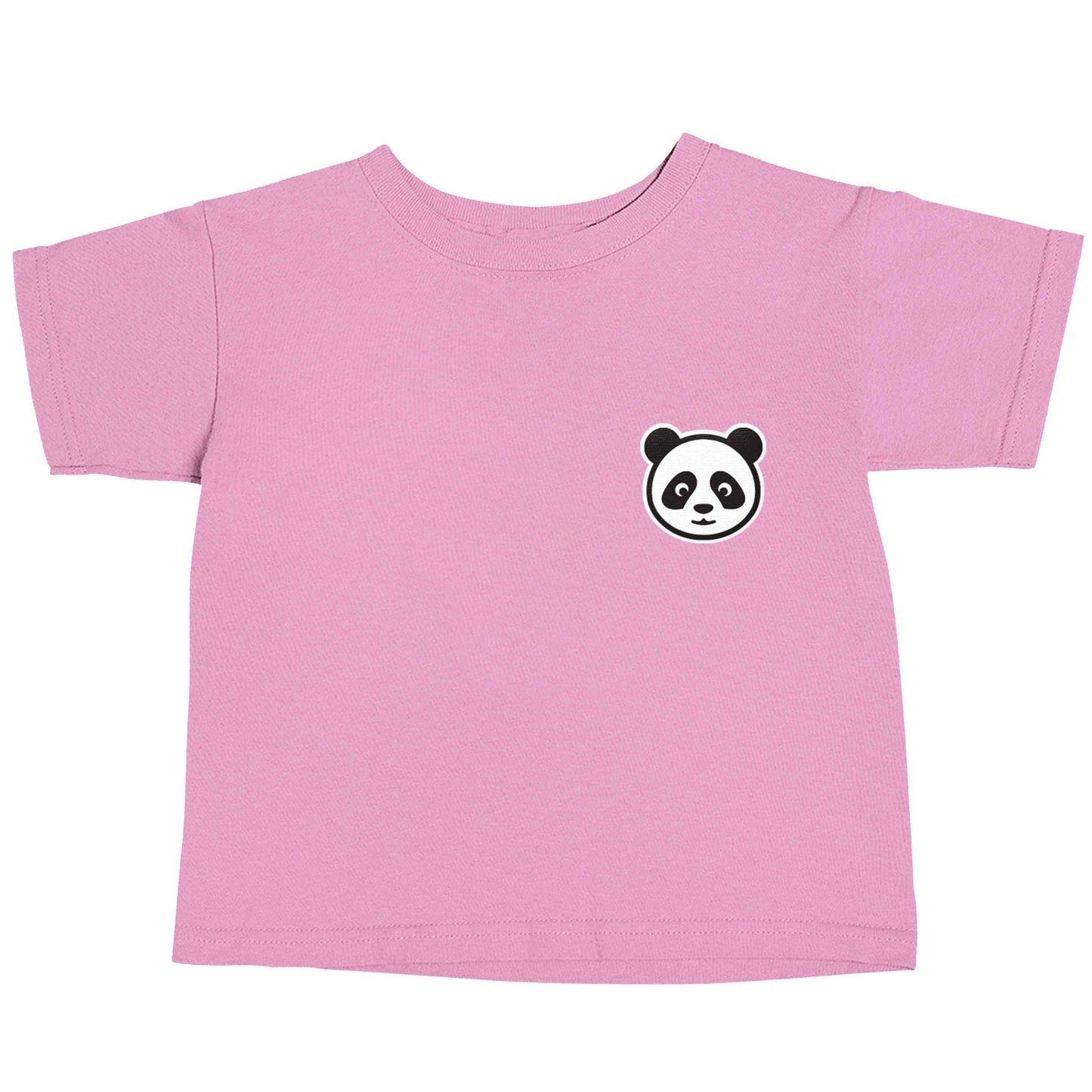 Panda pocket design light pink baby toddler Tshirt 2 Years