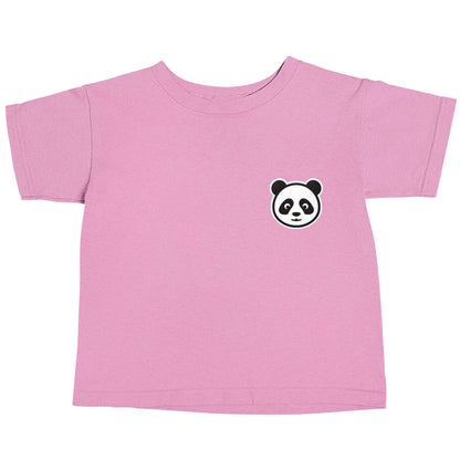 Panda pocket design light pink baby toddler Tshirt 2 Years