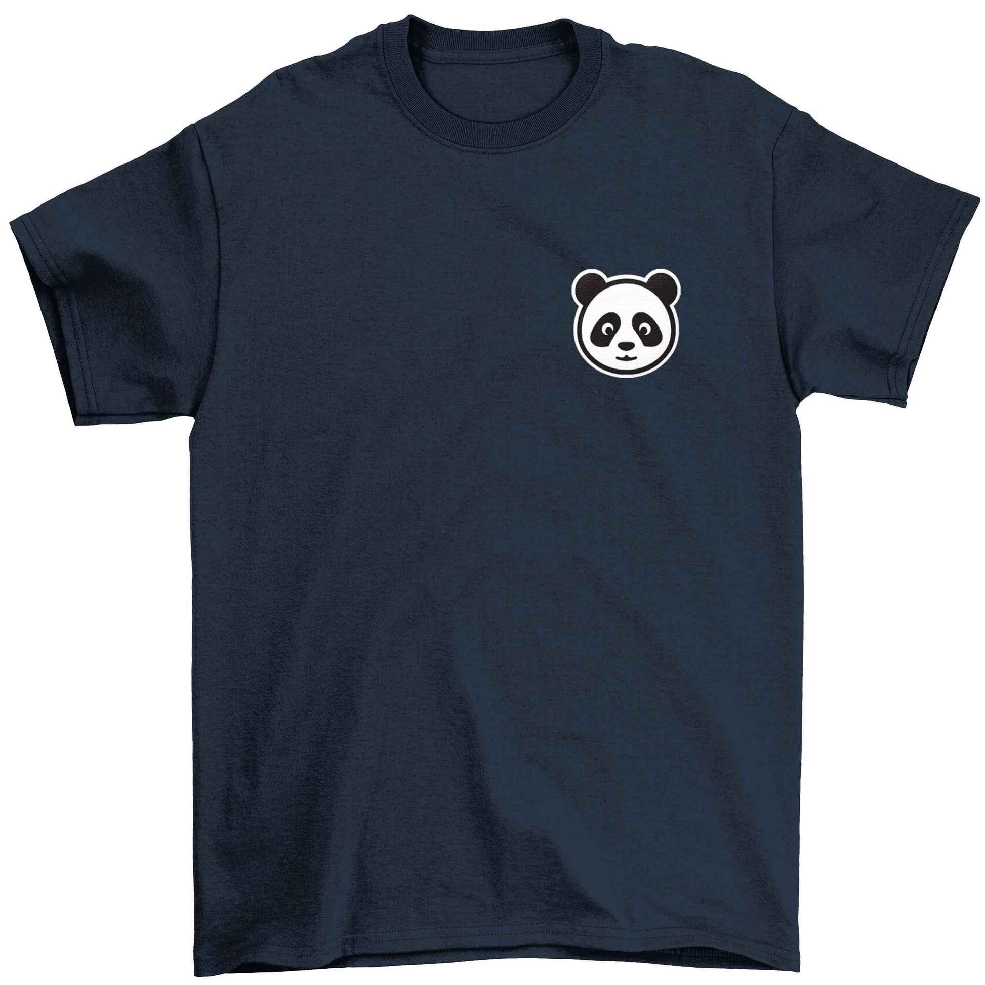Panda pocket design Children's navy Tshirt 12-13 Years