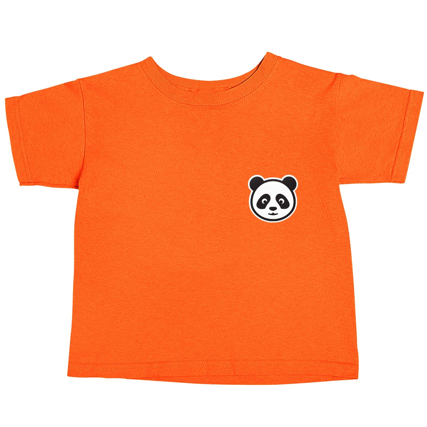 Panda pocket design orange baby toddler Tshirt 2 Years