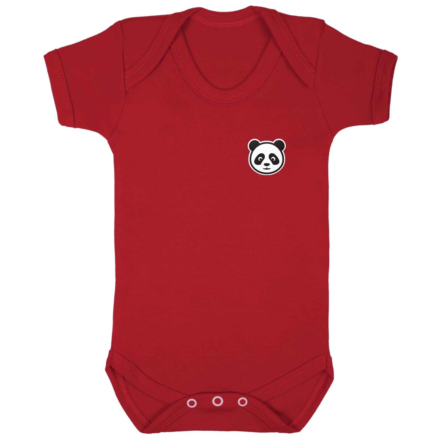Panda pocket design baby bodysuit red 18-24 months