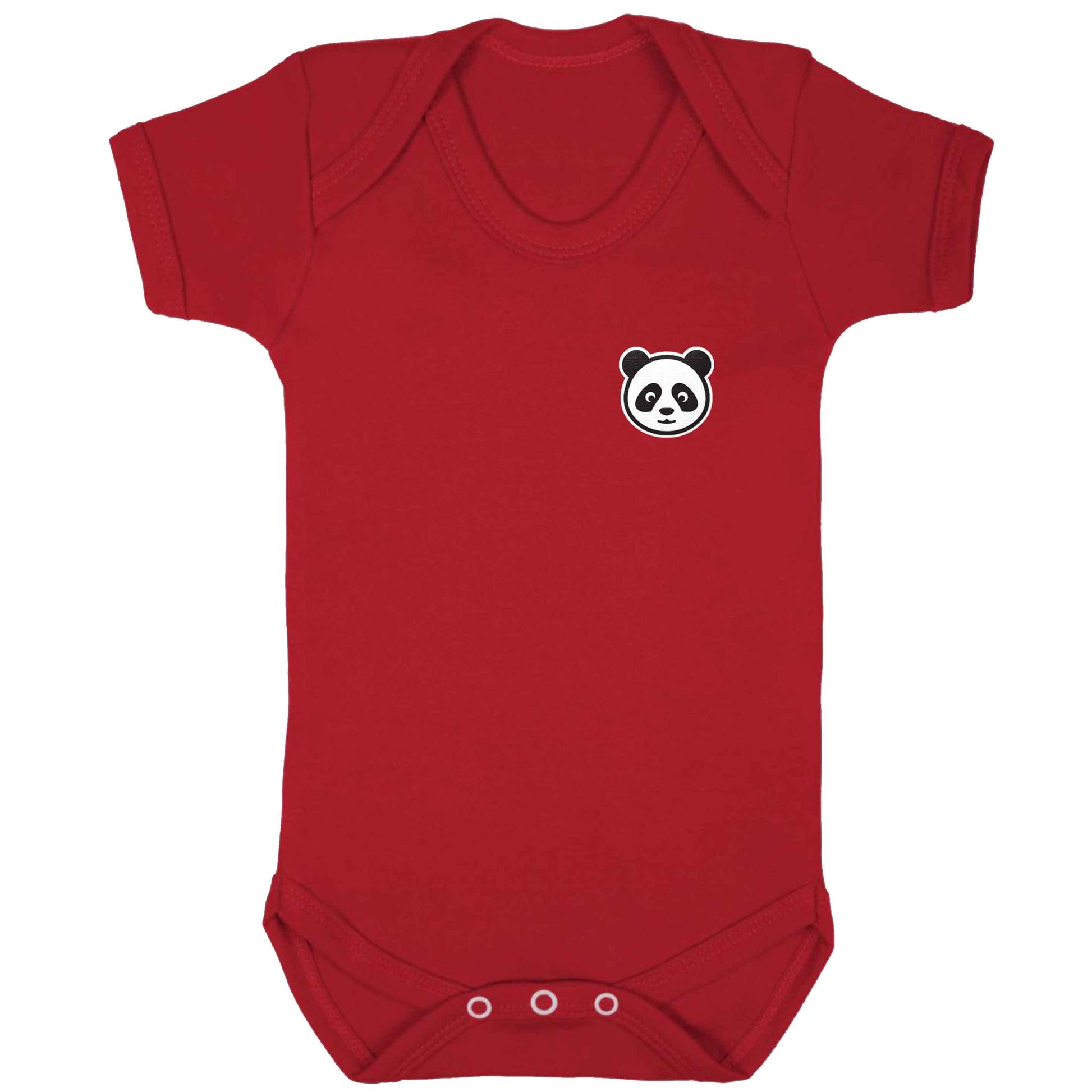 Panda pocket design baby bodysuit red 18-24 months