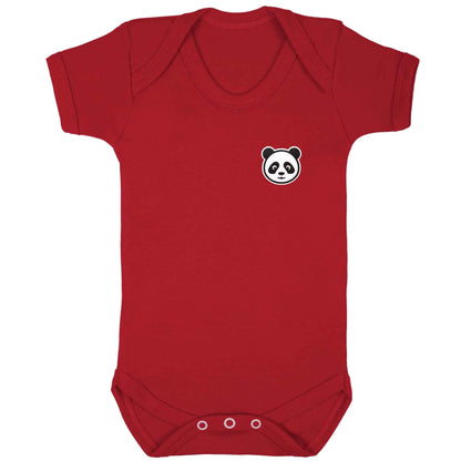 Panda pocket design baby bodysuit red 18-24 months