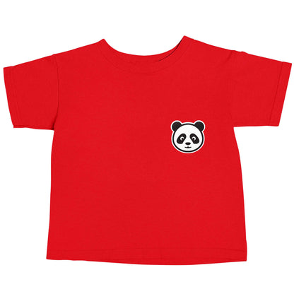 Panda pocket design red baby toddler Tshirt 2 Years