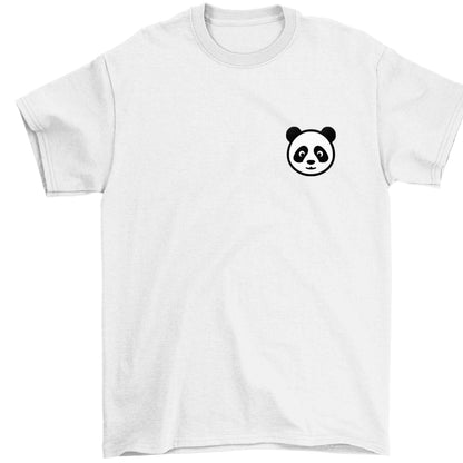 Panda pocket design Children's white Tshirt 12-13 Years