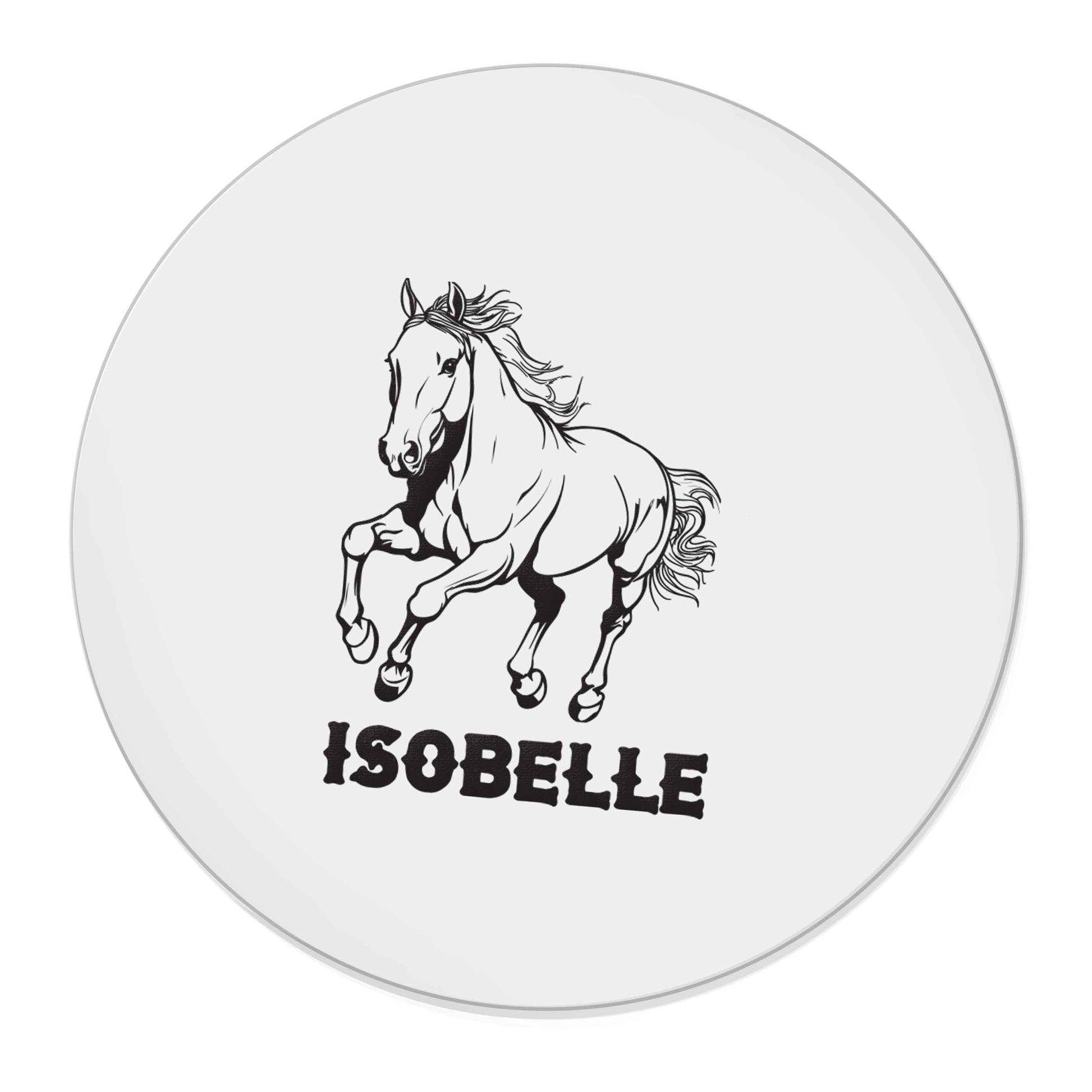 Horse illustration with personalised name | Magnet
