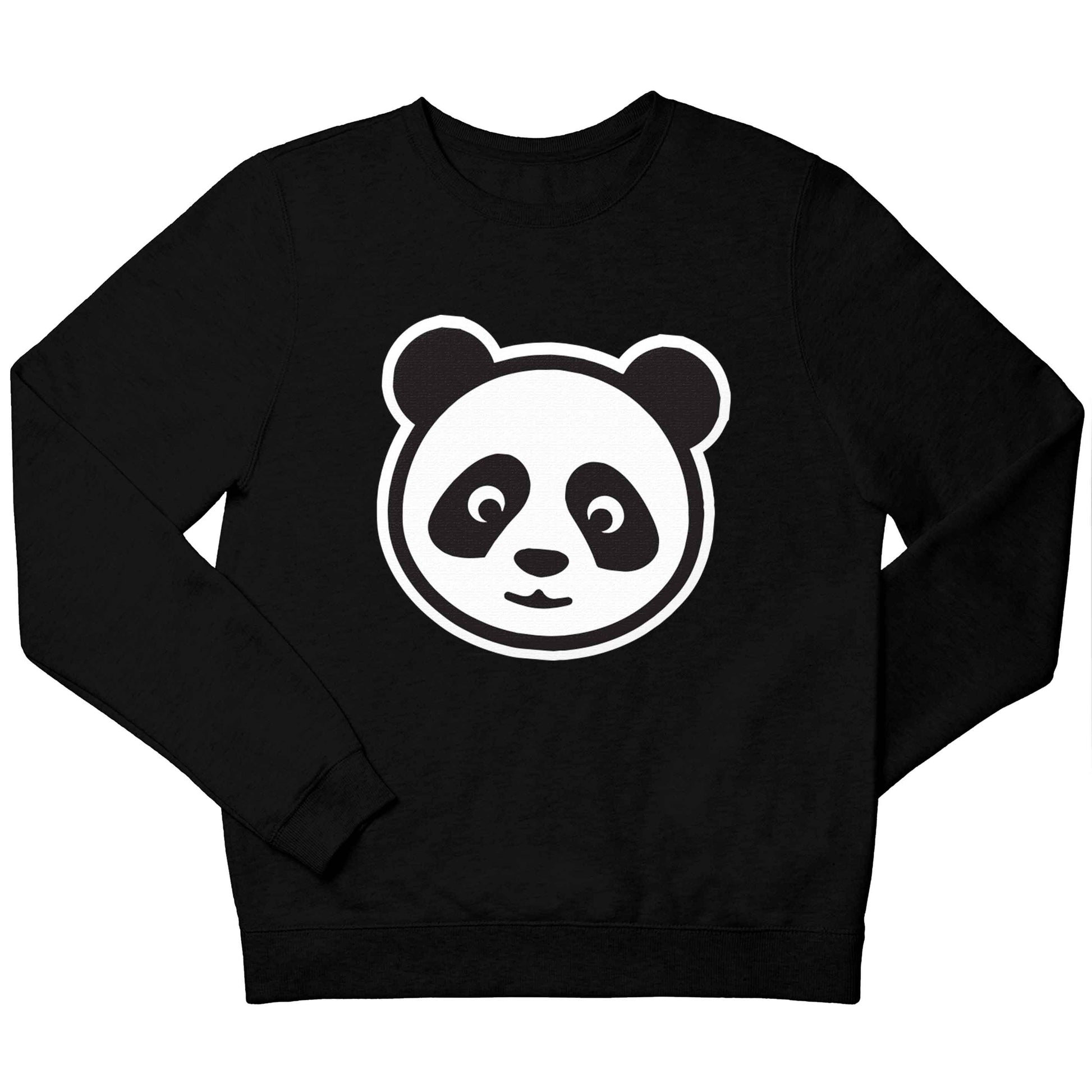 Panda face children's black sweater 12-13 Years