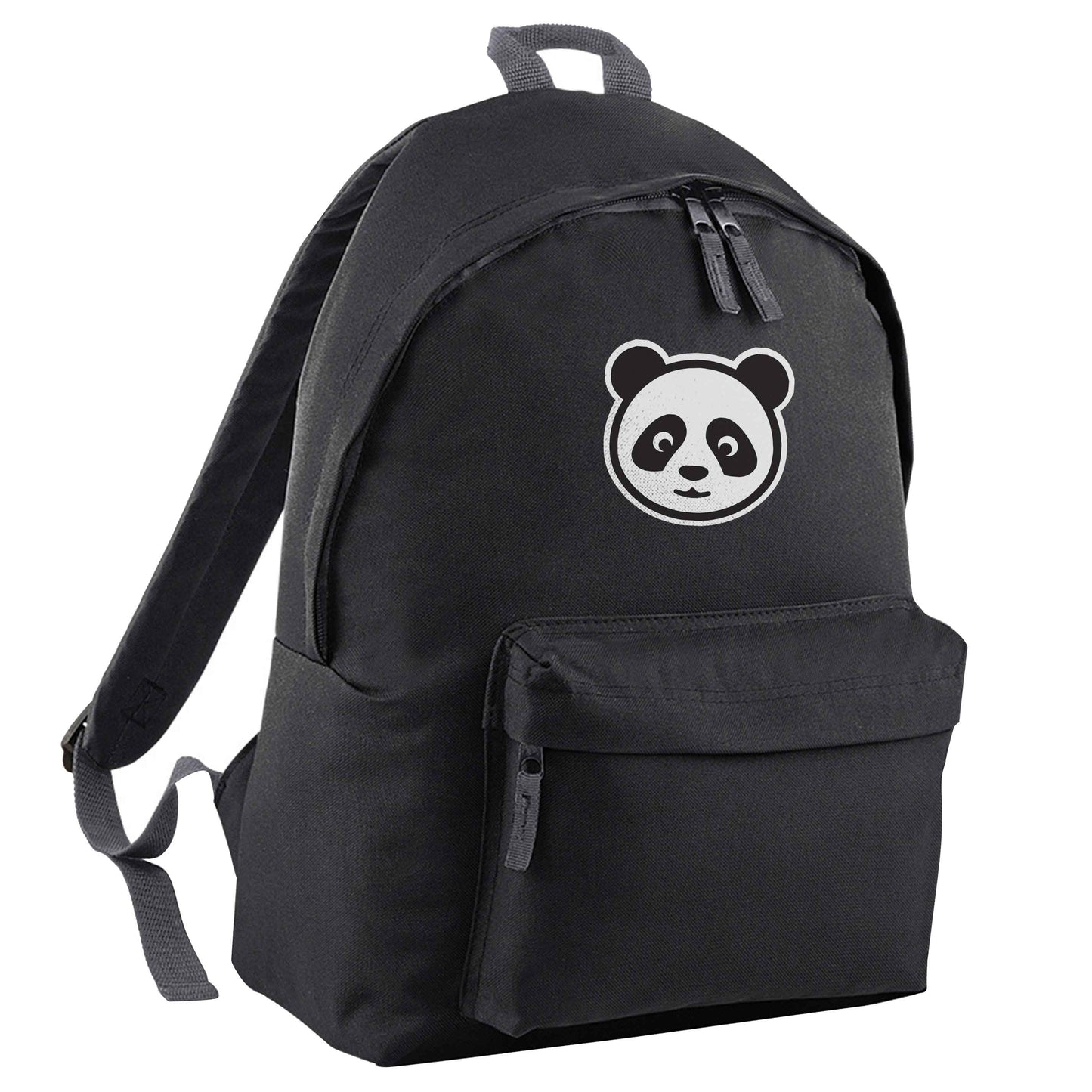 Panda face black adults backpack