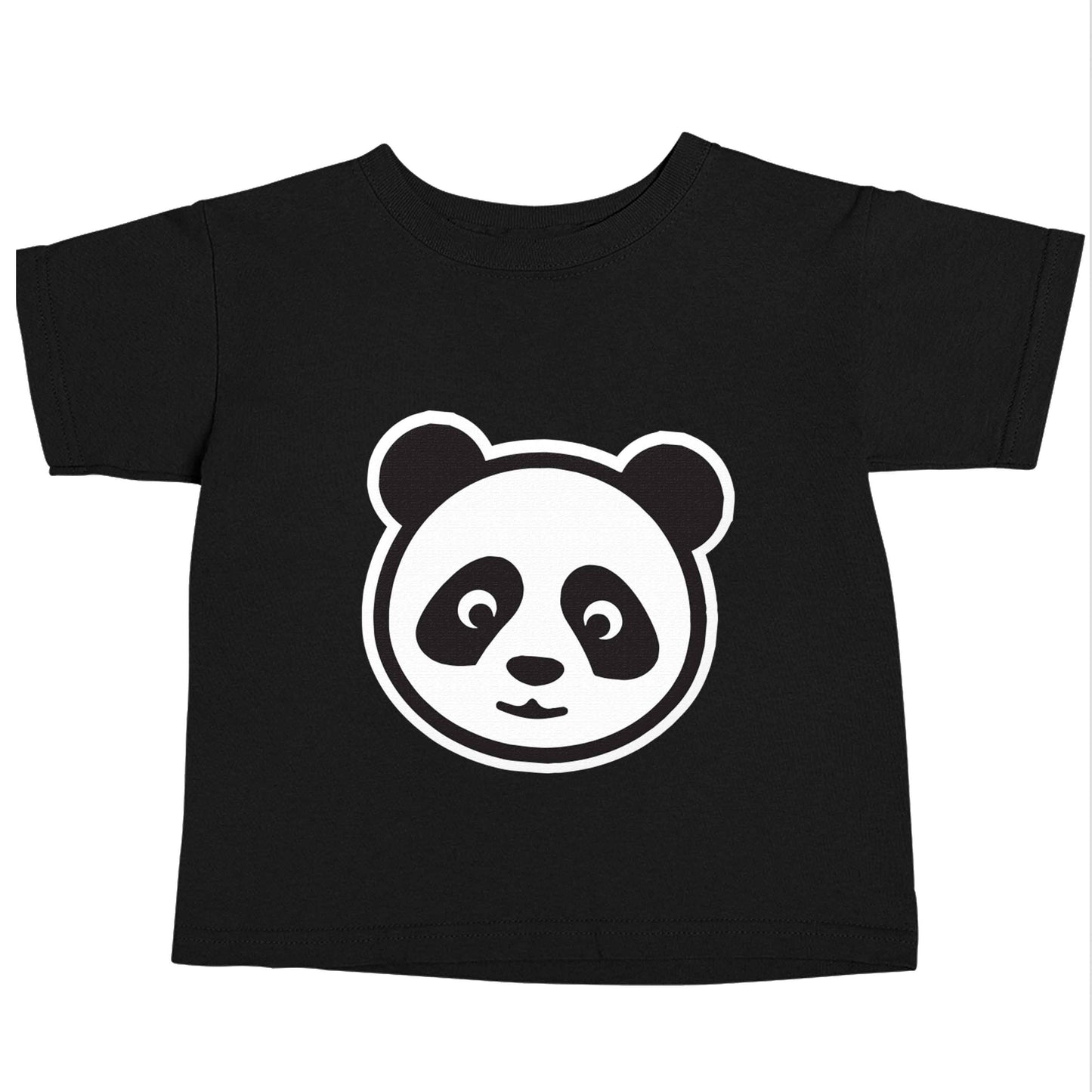 Panda face Black baby toddler Tshirt 2 years