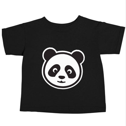 Panda face Black baby toddler Tshirt 2 years
