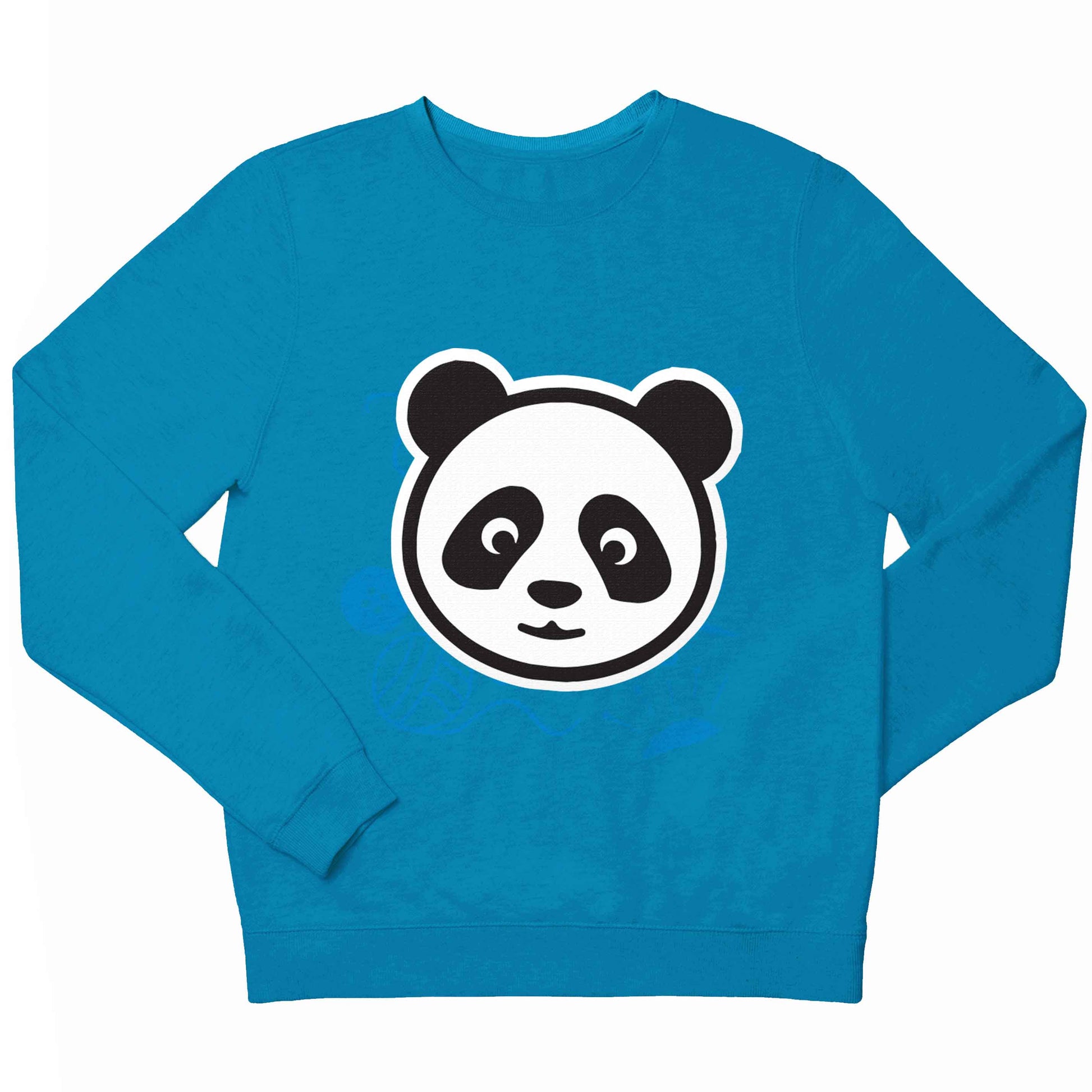 Panda face children's blue sweater 12-13 Years