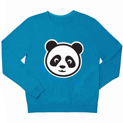Panda face children's blue sweater 12-13 Years