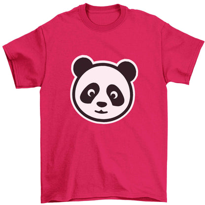 Panda face Children's pink Tshirt 12-13 Years