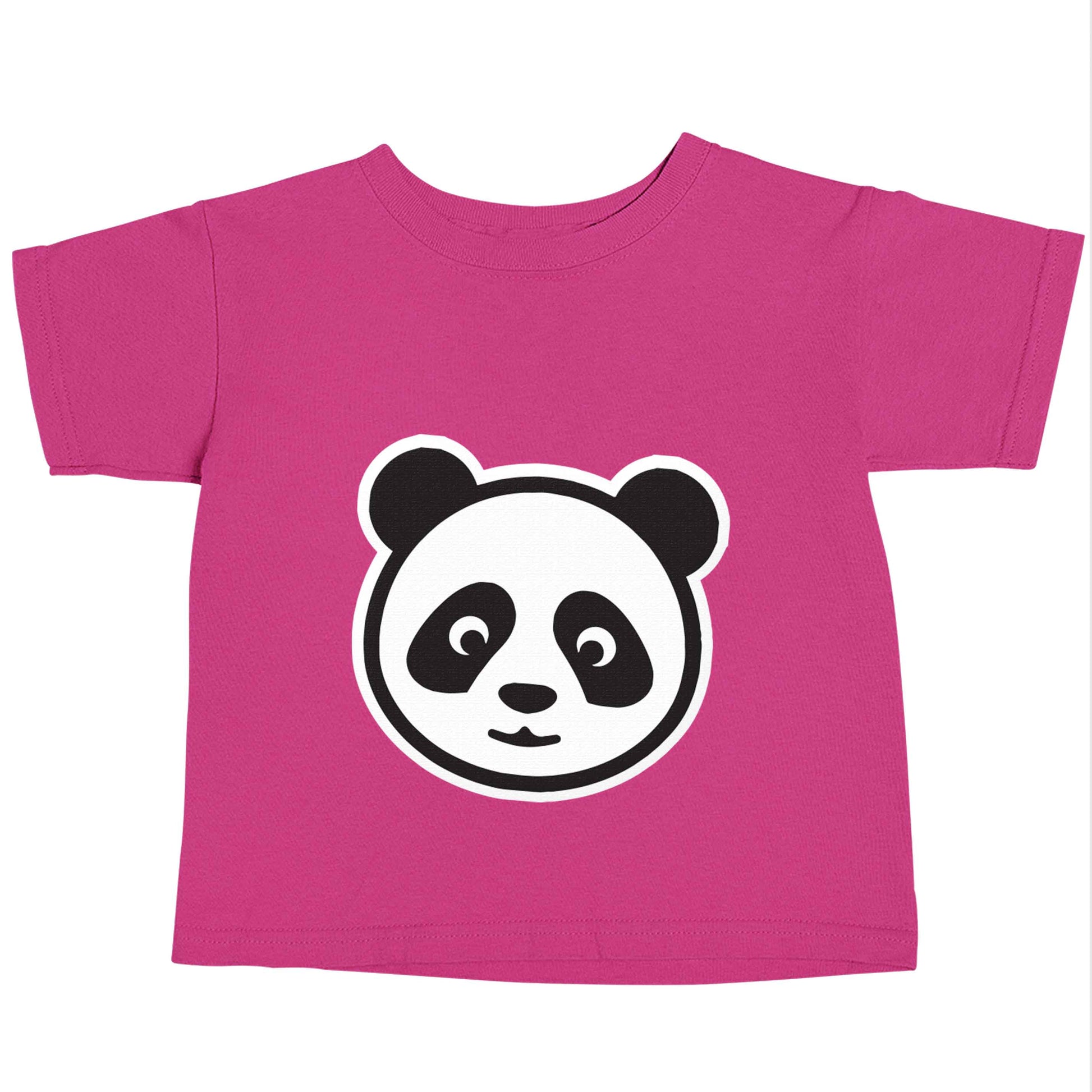 Panda face pink baby toddler Tshirt 2 Years