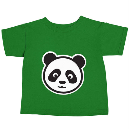 Panda face green baby toddler Tshirt 2 Years