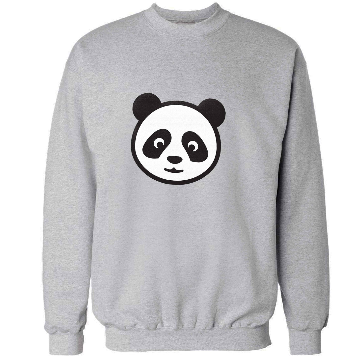 Panda face adult's unisex grey sweater 2XL