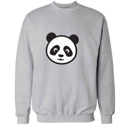 Panda face adult's unisex grey sweater 2XL