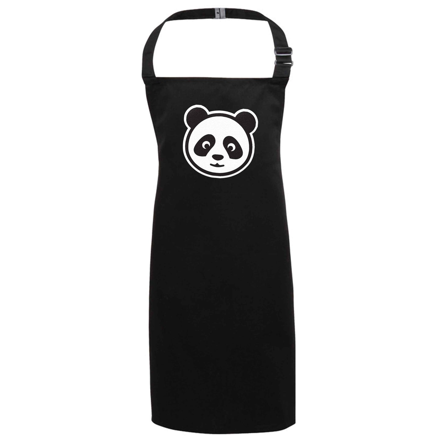 Panda face black apron 7-10 years
