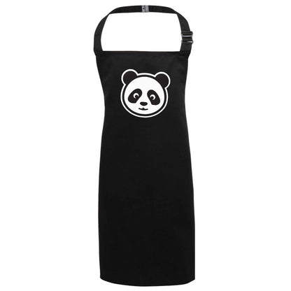 Panda face black apron 7-10 years