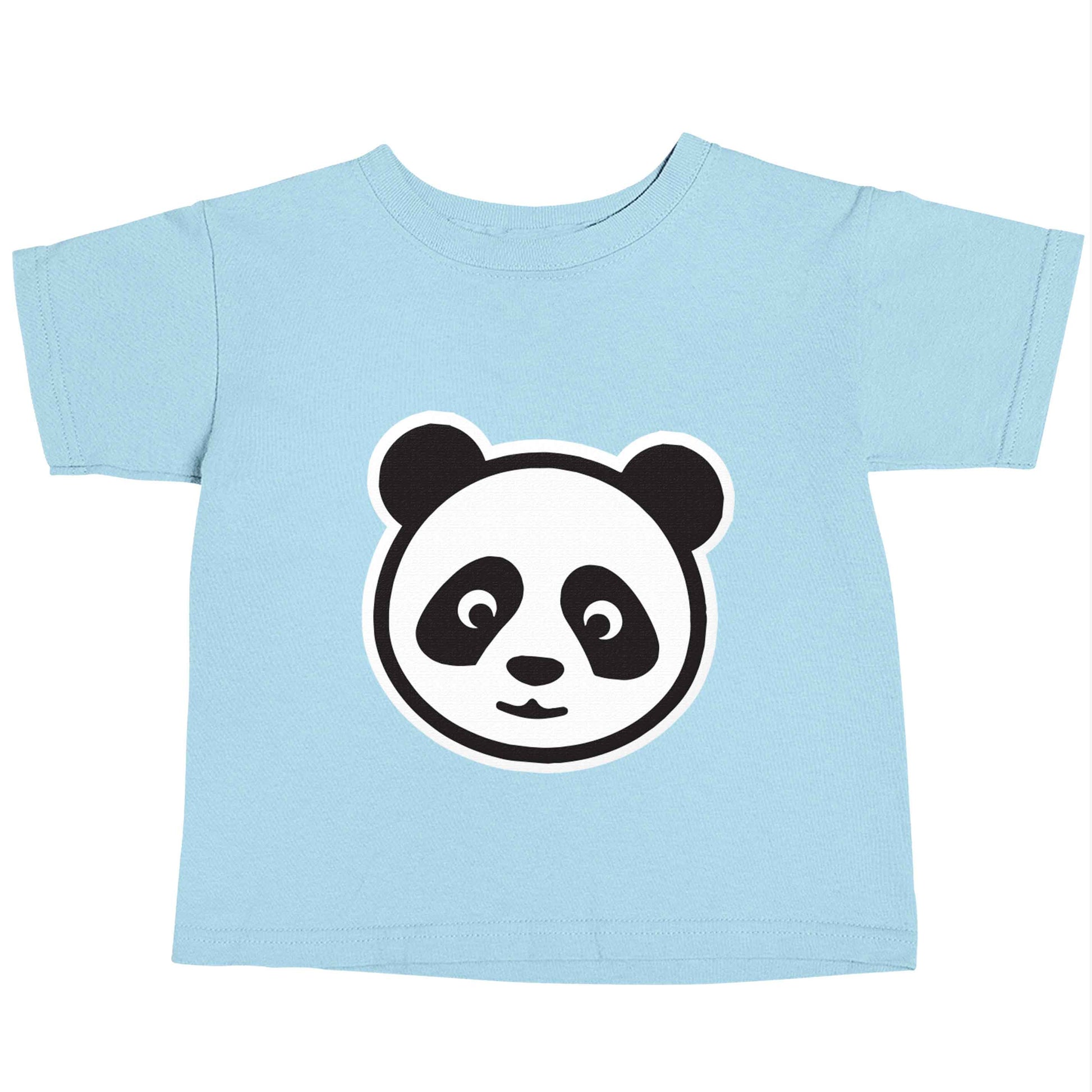 Panda face light blue baby toddler Tshirt 2 Years
