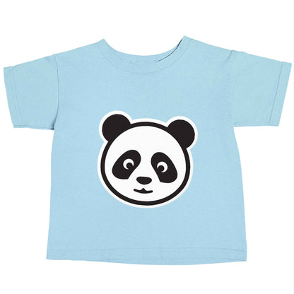 Panda face light blue baby toddler Tshirt 2 Years