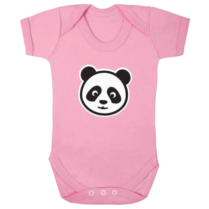 Panda face baby bodysuit pale pink 18-24 months