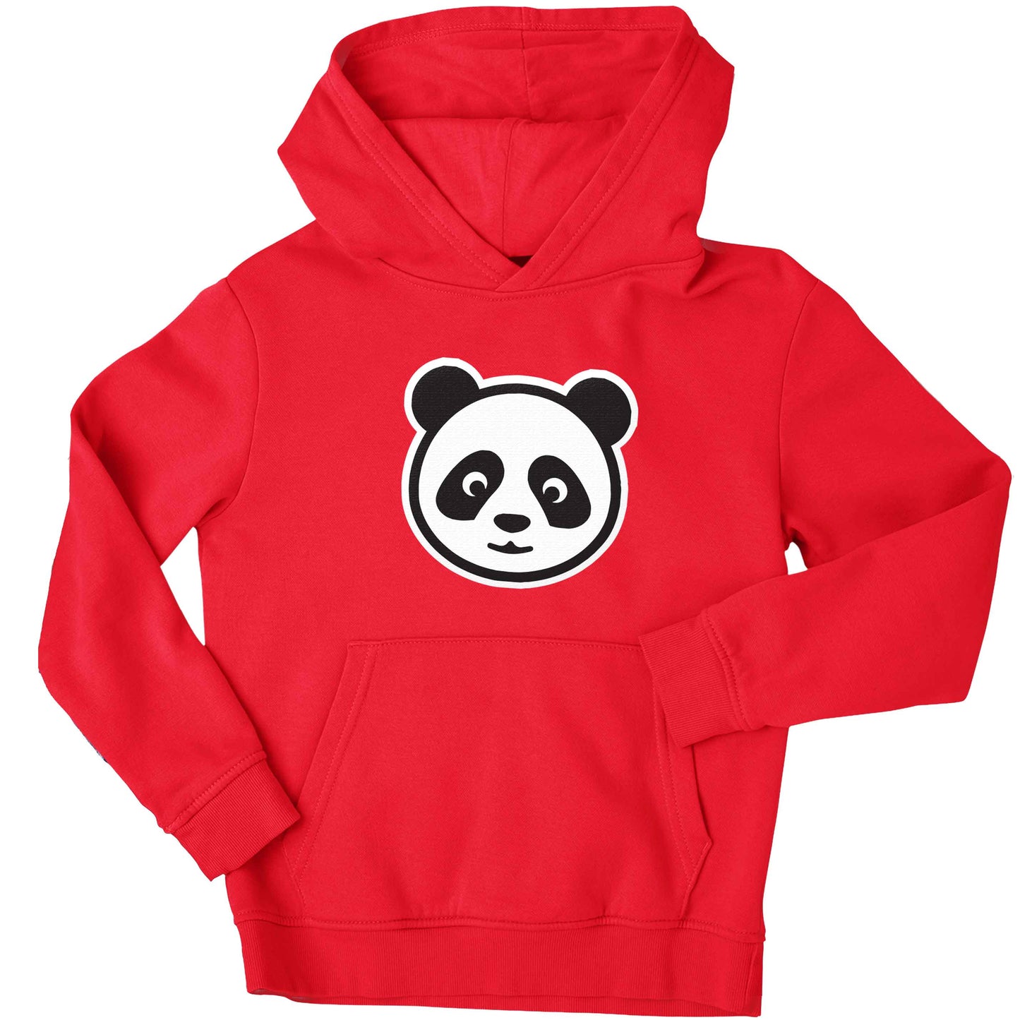 Panda face children's red hoodie 12-13 Years