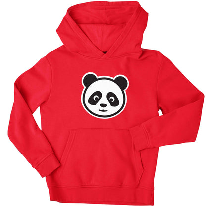 Panda face children's red hoodie 12-13 Years