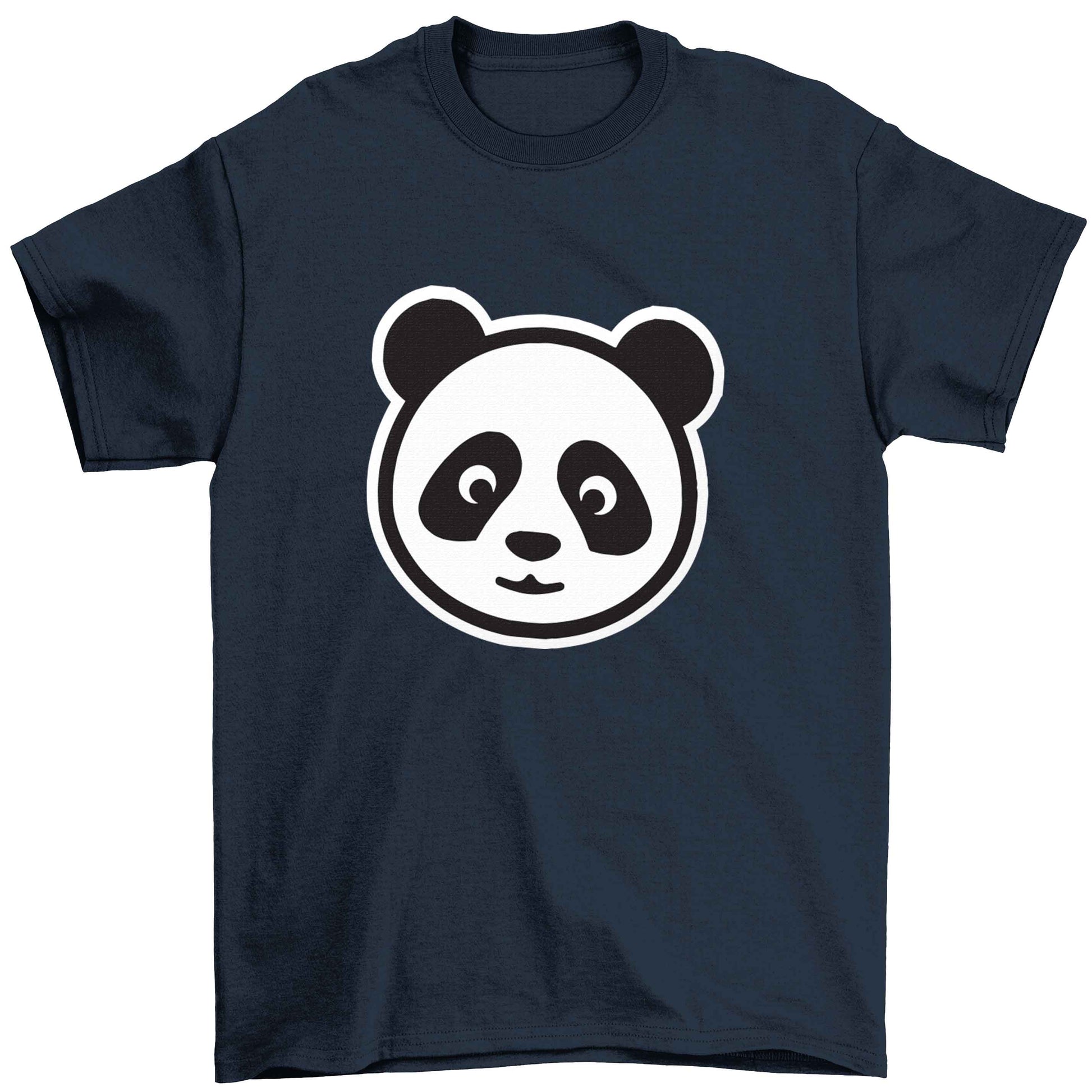 Panda face Children's navy Tshirt 12-13 Years