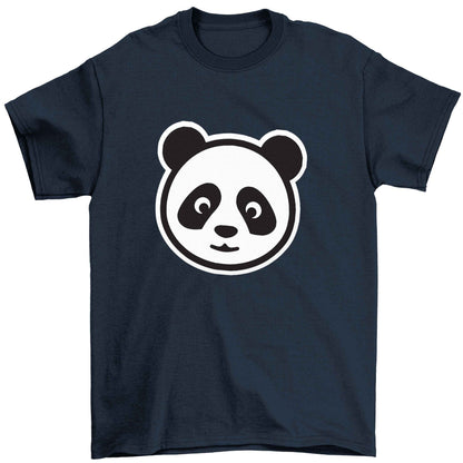 Panda face Children's navy Tshirt 12-13 Years