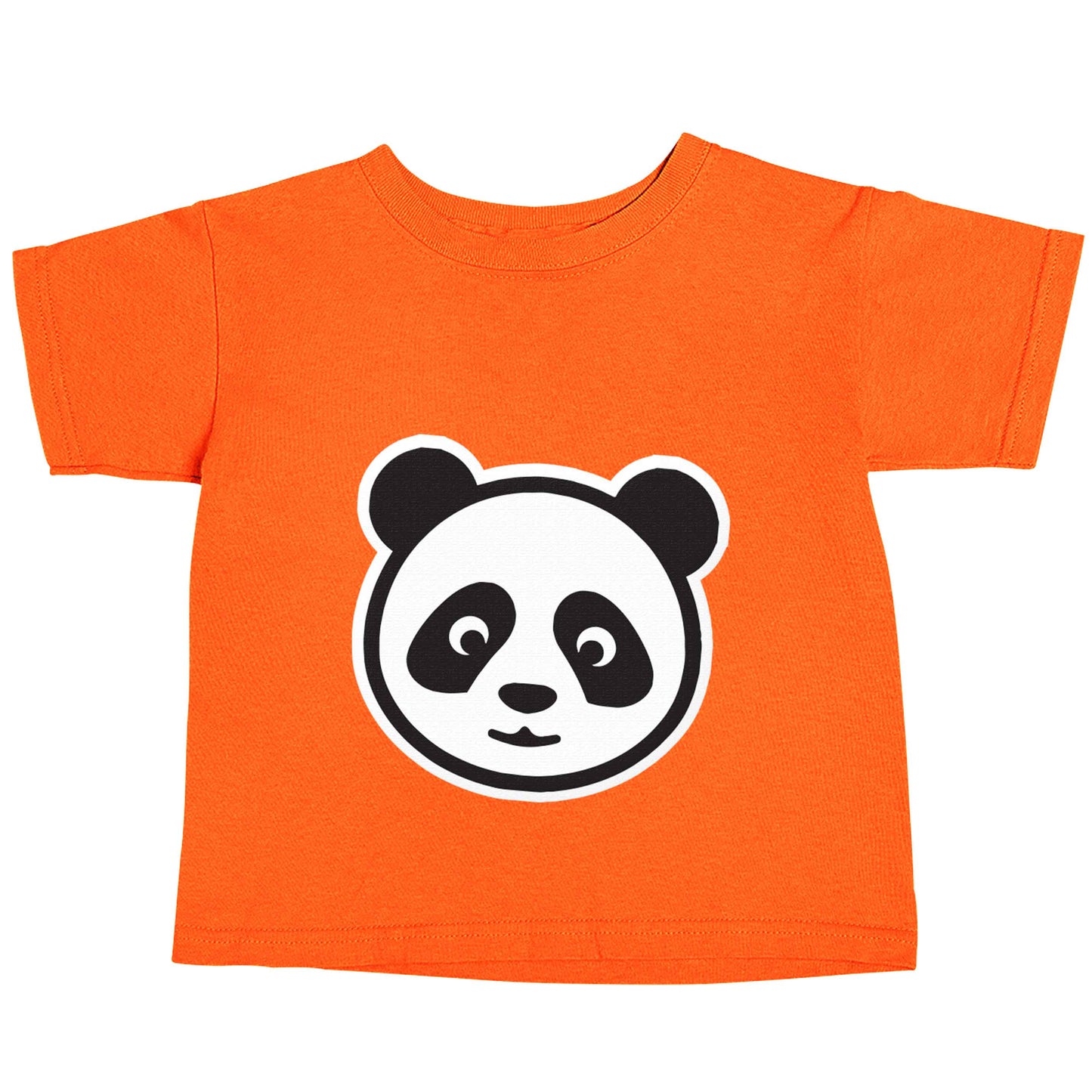 Panda face orange baby toddler Tshirt 2 Years