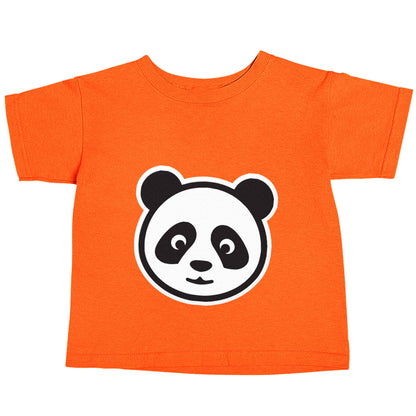 Panda face orange baby toddler Tshirt 2 Years