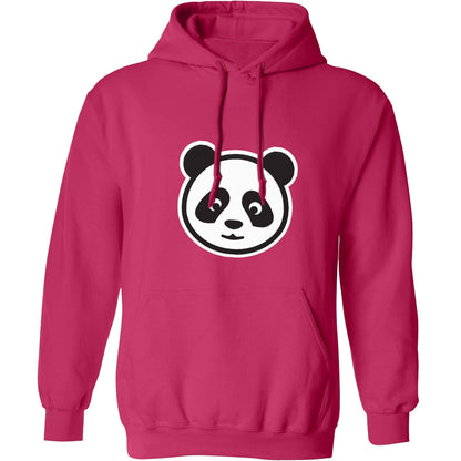 Panda face adults unisex pink hoodie 2XL