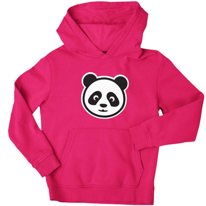 Panda face children's pink hoodie 12-13 Years