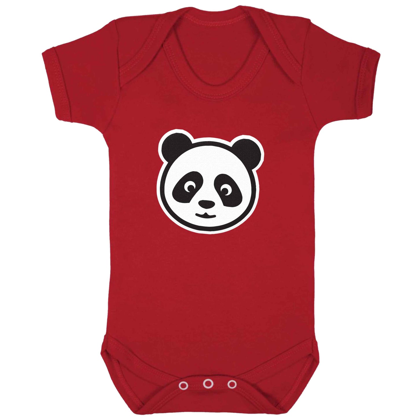 Panda face baby bodysuit red 18-24 months