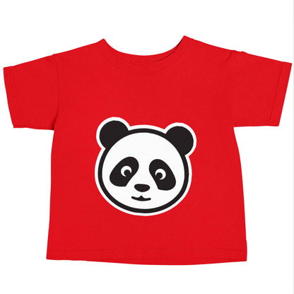 Panda face red baby toddler Tshirt 2 Years