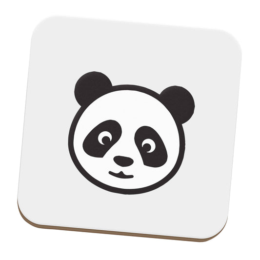 Panda face set of four coasters