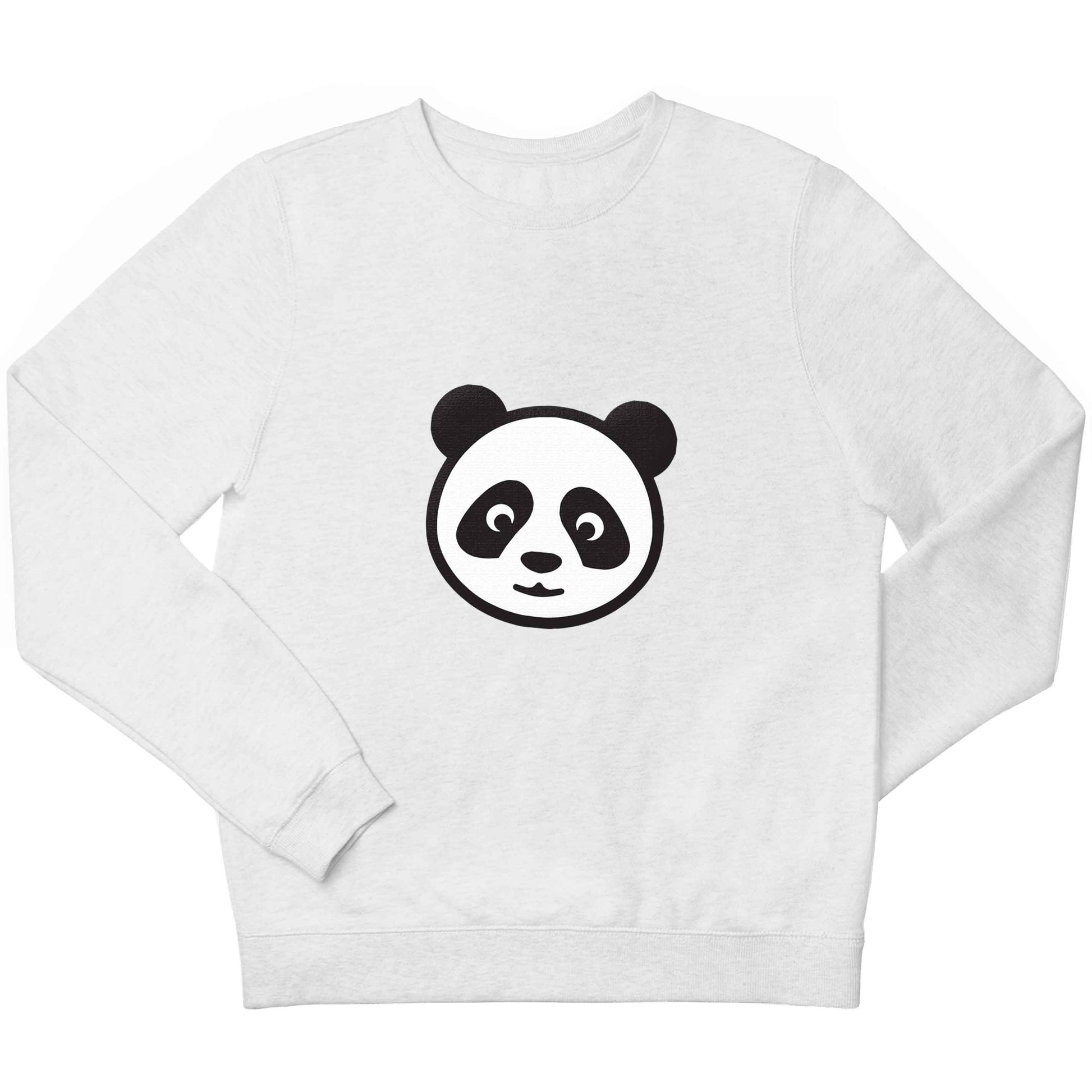 Panda face children's white sweater 12-13 Years