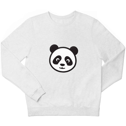 Panda face children's white sweater 12-13 Years