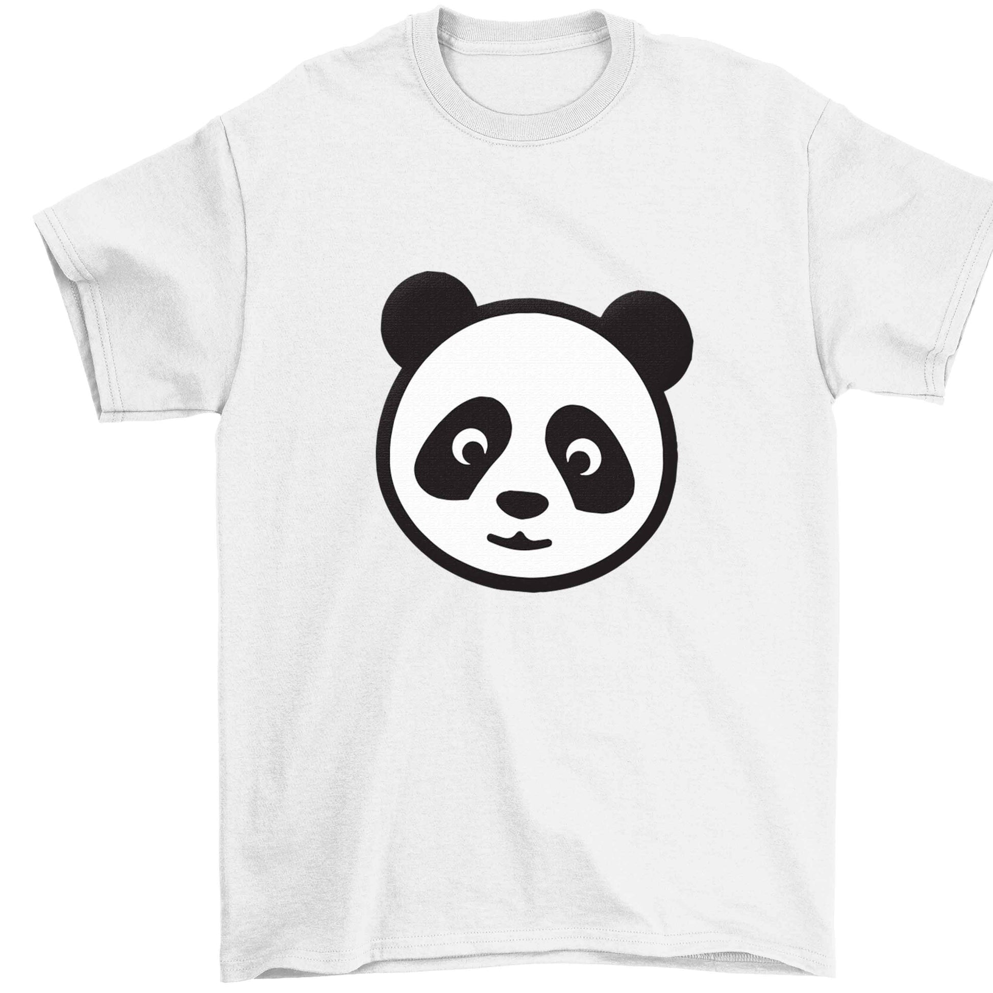 Panda face Children's white Tshirt 12-13 Years