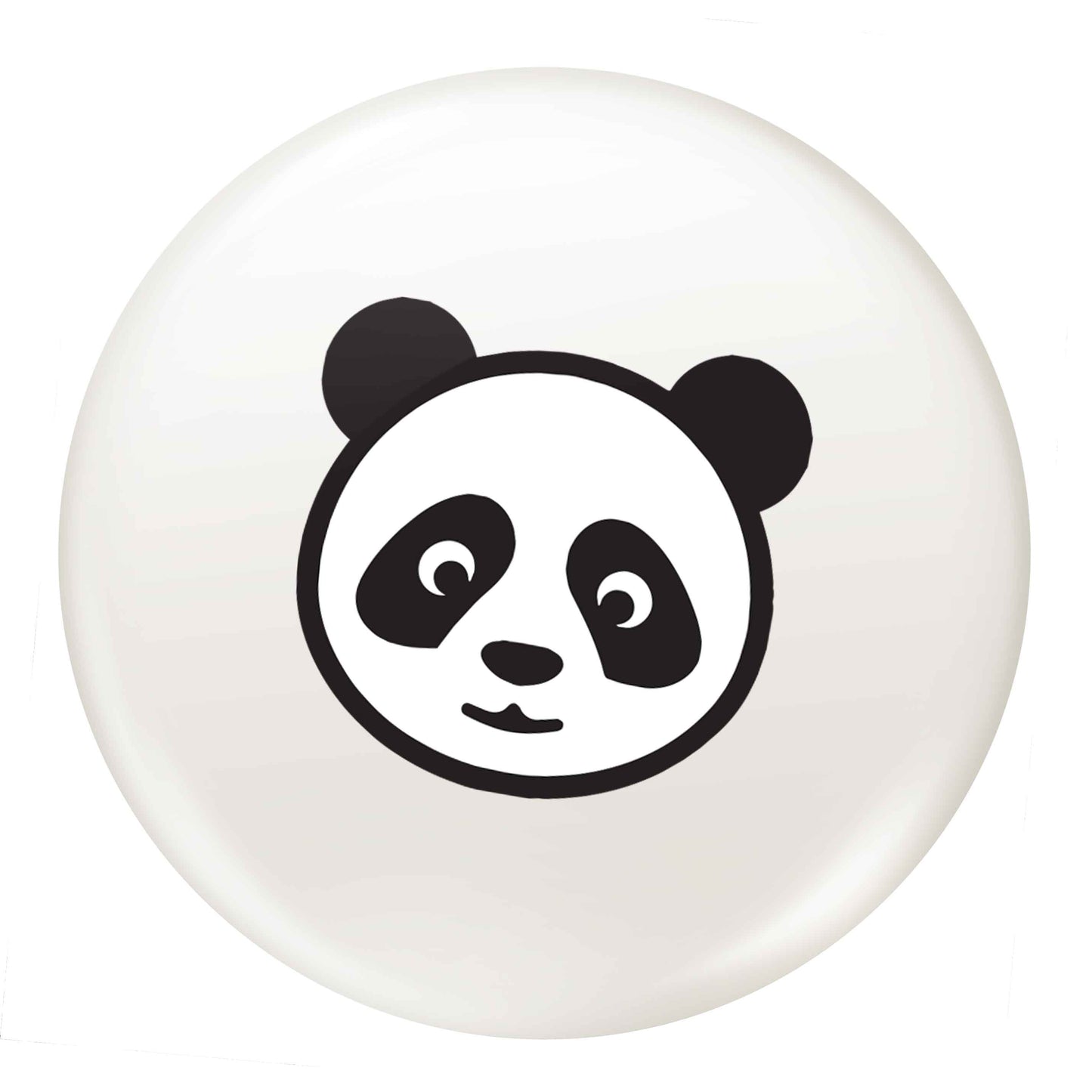 Panda face small 25mm Pin badge