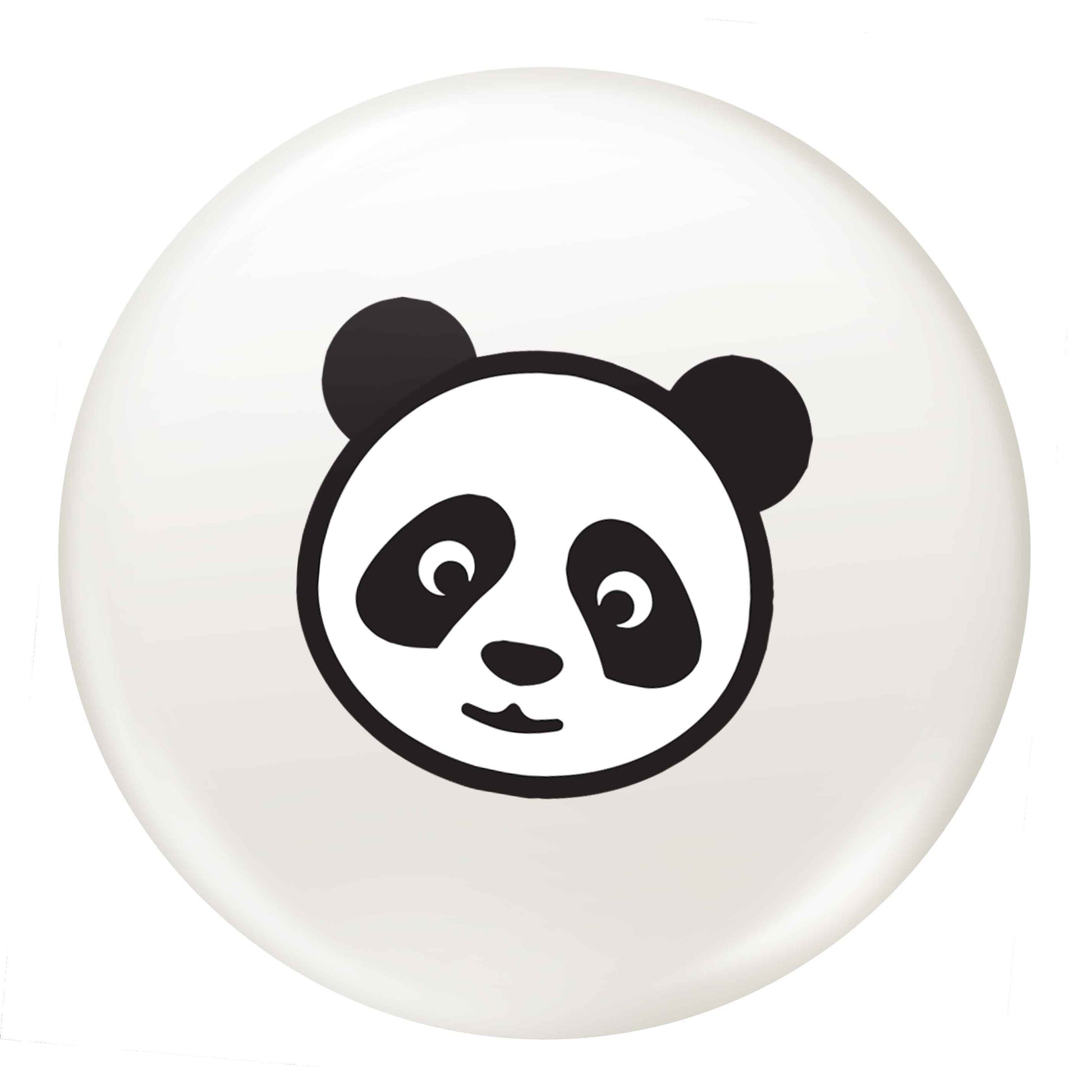 Panda face small 25mm Pin badge